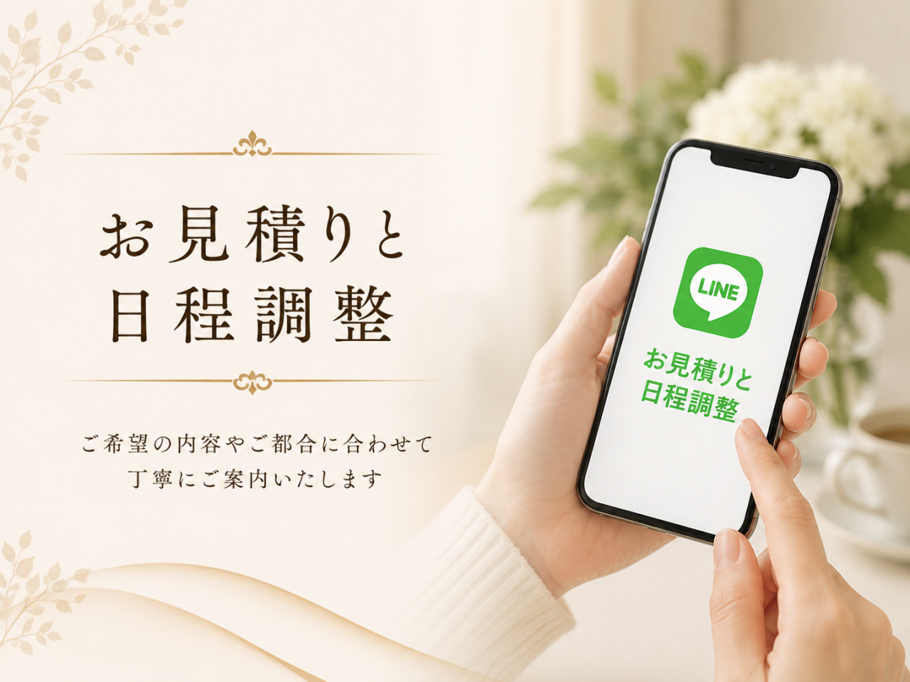 お見積りと日程調整